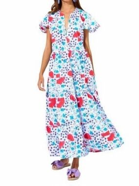 Oliphant Petite Fleur Maxi Dress size Small